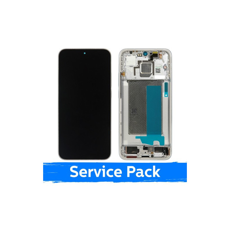 Ekranas skirtas Xiaomi Poco F7 5G su rėmeliu / Cyber Silver / (Service Pack)