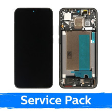 Ekranas skirtas Xiaomi Poco F7 5G su rėmeliu / Black / (Service Pack)