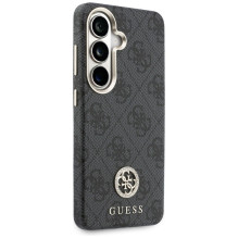 Guess 4G Rhinestone Round Logo MagSafe Case for Samsung Galaxy S26+ - Black