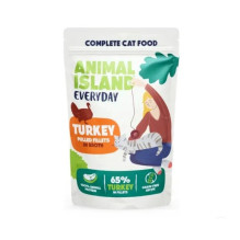 ANIMAL ISLAND Turkey in broth - wet cat food - 40x85g