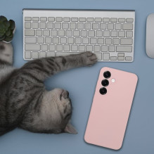 Dėklas "Magsafe Silicone" skirtas Samsung S948 S26 Ultra šviesiai rožinis