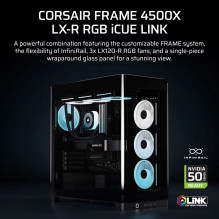 Corsair 4500X LX-R RGB Tempered Glass Mid-Tower, Black Midi Tower