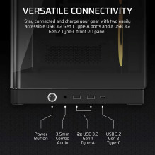 Corsair 4500X LX-R RGB Tempered Glass Mid-Tower, Black Midi Tower