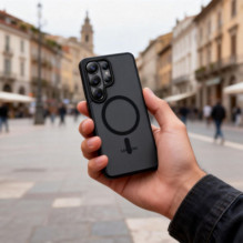 „Tech Protect Magmat Magsafe Galaxy S26 Ultra“ matinės juodos spalvos „Tech Protect Magmat Magsafe Galaxy S26 Ultra“ matinės juodos spalvos