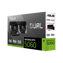Graphics Card, ASUS, NVIDIA GeForce RTX 5060, 8 GB, GDDR7, 128 bit, PCIE 5.0 16x, Dual Slot Fansink, 1xHDMI, 3xDisplayPo