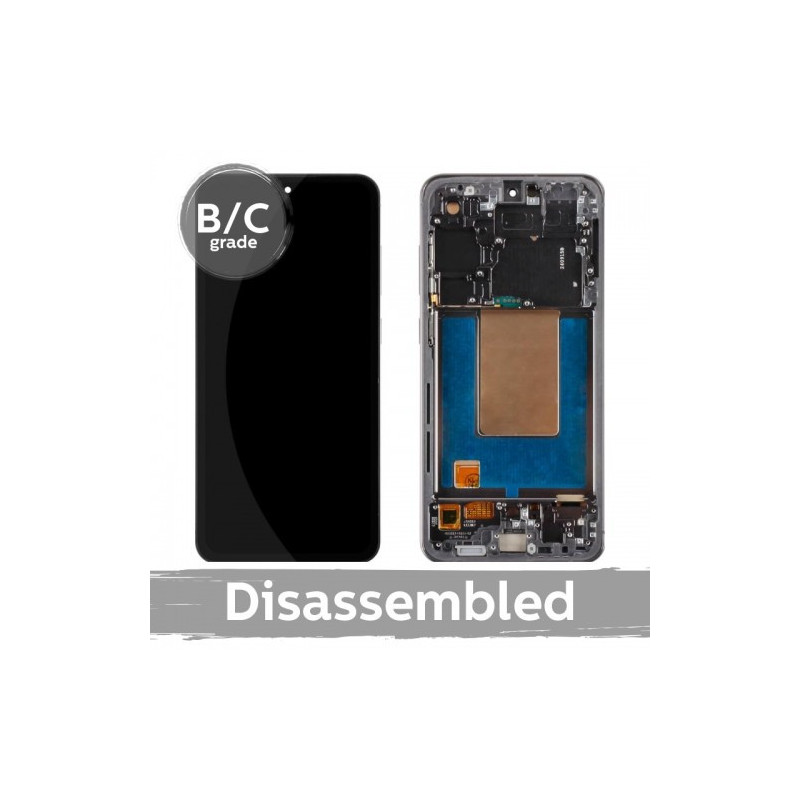 Ekranas skirtas Samsung S721 S24 FE su rėmeliu / Graphite (Black) / (8.5 / 10 naudotas)