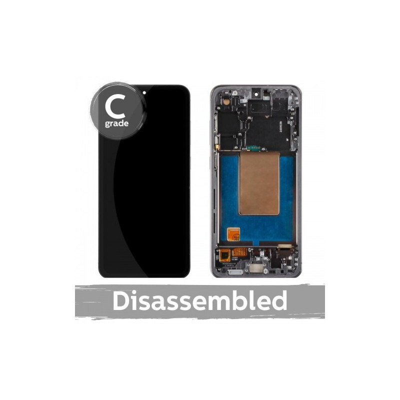 Ekranas skirtas Samsung S721 S24 FE su rėmeliu / Gray (Silver) / (8 / 10 naudotas)