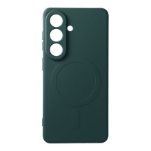 Dėklas "Silicone Mag Cover" skirtas Samsung S948 S26 Ultra tamsiai žalias