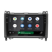 Ramka radiowa 9 cali Mercedes-Benz A-Class, B-Class, Viti, Viano, czarna 2004-2014, 381190-90-1