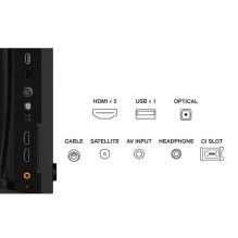 TV Set, TCL, 32 ", HD, 1366 x 768 pixels, Flat, 16:9, QLED, 32V4C