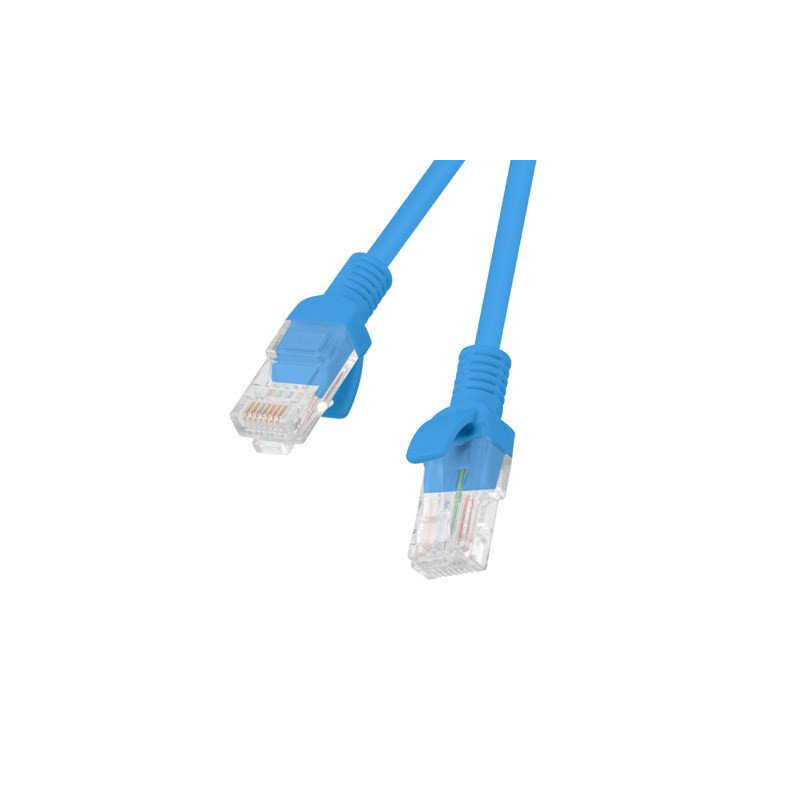 Network Cable - Lanberg PCU5-20CC-0050-B Cat5e U / UTP 0.5 m 100 MHz Blue