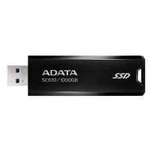 External SSD, ADATA, Read speed 550 MB / s, Write speed 500 MB / s, 1000 GB, SC610-1000G-CBK / RD, SC610-1000G-CBK / RD