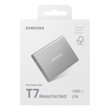 Išorinis SSD, SAMSUNG, skaitymo greitis 1050 MB/s, rašymo greitis 1000 MB/s, 2000 GB, MU-PD2T0G / WW