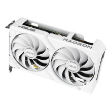 Graphics Card, ASUS, AMD, Radeon RX 9060 XT, 16 GB, GDDR6, PCI Express 5.0, Active, DUAL-RX9060XT-16G-WH