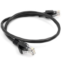 Kabelis Cat5E UTP, 0.5m, juodas
