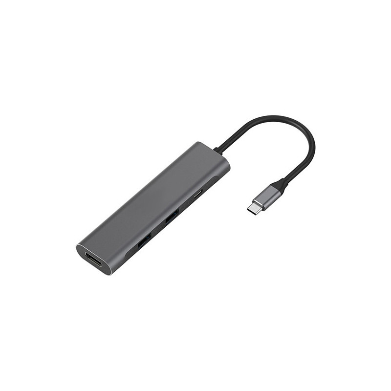 Adapter USB Type-C - 2 x USB 3.0, Type-C PD, HDMI