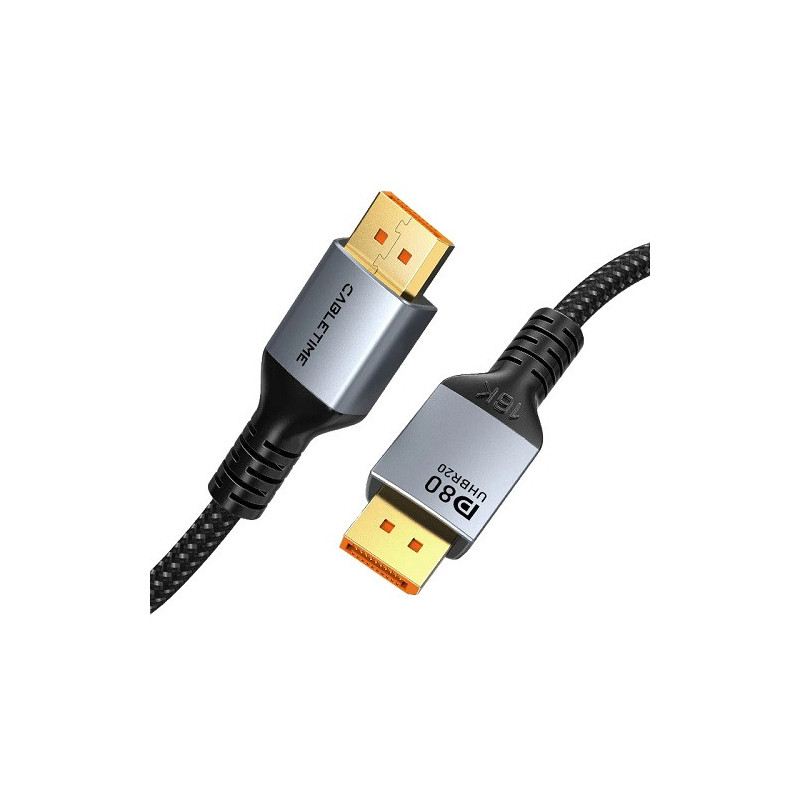 Premium cable DisPlay Port - DisPlay Port, 16K, 2m, 2.1 ver.