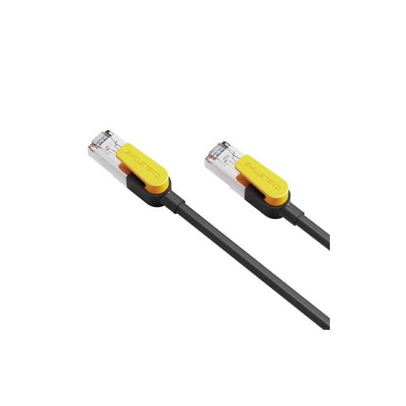 Kabelis Cat7 S / STP, 0.5m, juodas