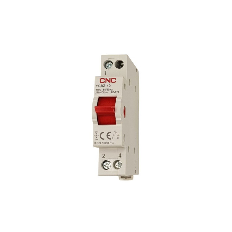Modular switch CNC YCBZ-40, 1P, 40A, 1-0-2