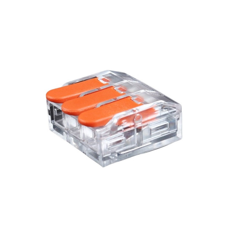 Universal crimp wire connector, 3x 0.5-6.0mm², 41A, 450V, 20pcs.