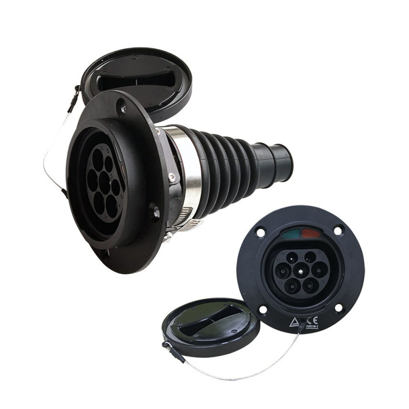 Electric vehicle socket Type 2 (Male), 32A, 3-phase