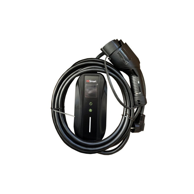Portable electric vehicle charger Type 1 - Schuko (220V), 6-16A, 3.5kW, 1-phase, 5m