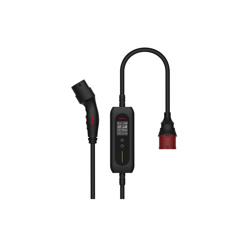 Portable electric vehicle charger Type 2 - CEE, 22kW, 6-32A, 3-phase, 5m