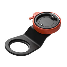 Bicycle phone holder, frame-mounted, orange