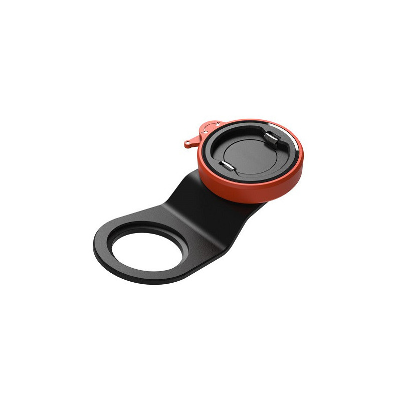 Bicycle phone holder, frame-mounted, orange