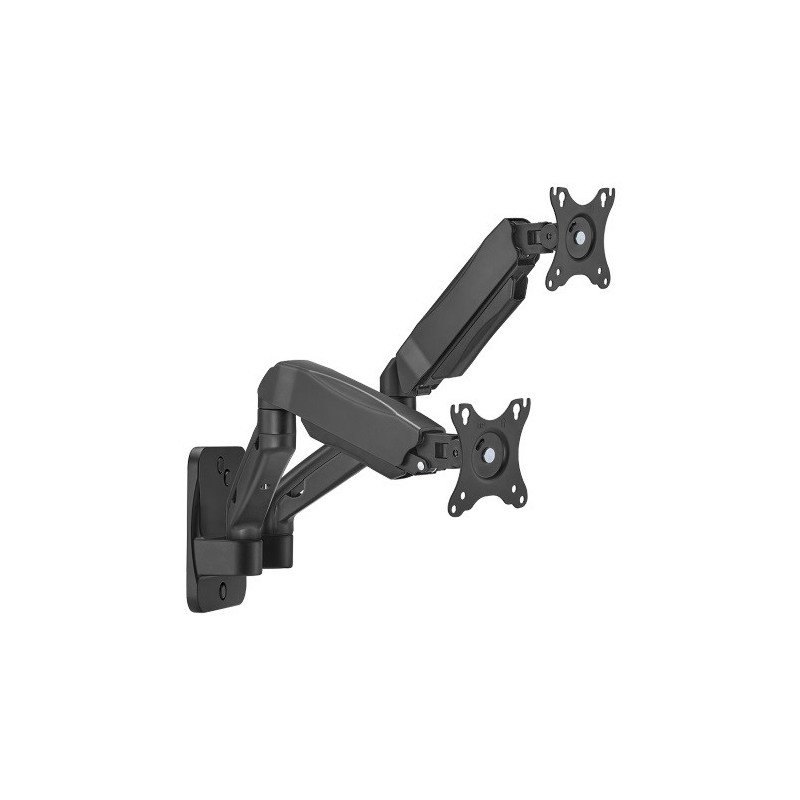 Dual 17'-32' Monitor Spring Wall Mount, Black