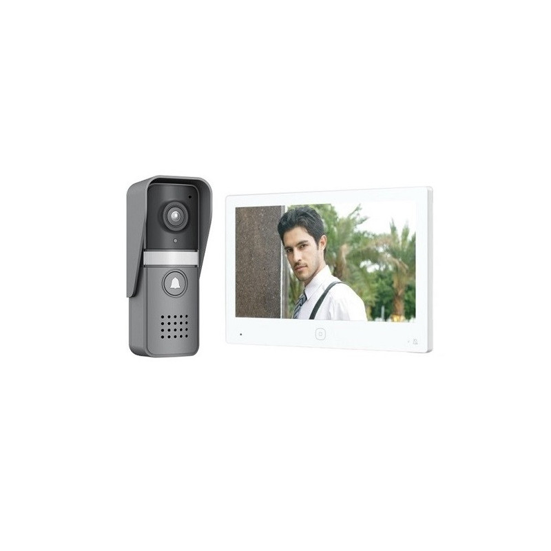 Intercom with monitor, Tuya, Wi-Fi, two-wire