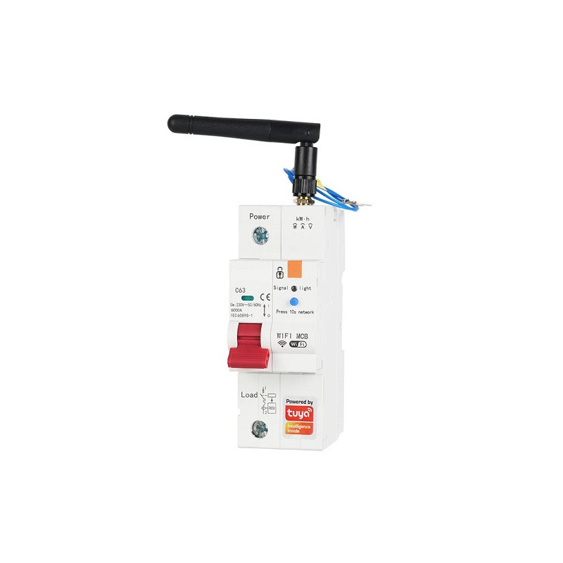 TUYA smart switch, 1P, Wi-Fi, RS485, 63A