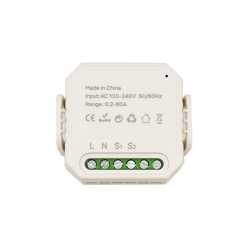 Smart energy meter, 1P+N, 80A, Wi-Fi, Tuya