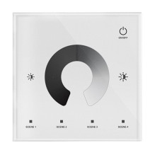 T1 wall LED controller 12-48VDC, 2 channels, 1 color, RF
