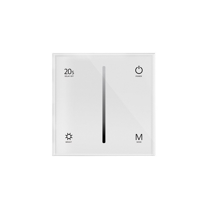 T1-1 wall LED controller 12-48VDC, 2 channels, 1 color, RF