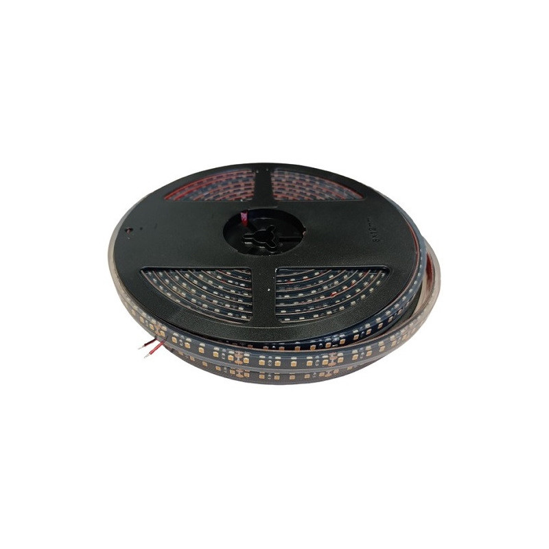 LED juostelė 10m, 120 LED / m, SMD 2835, 24V, 9.6W / m, hermetiška IP68