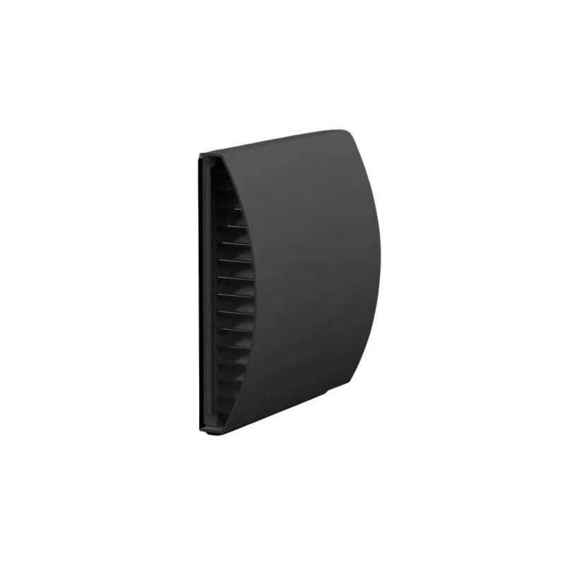 Plastic grilles to protect the fan from rain