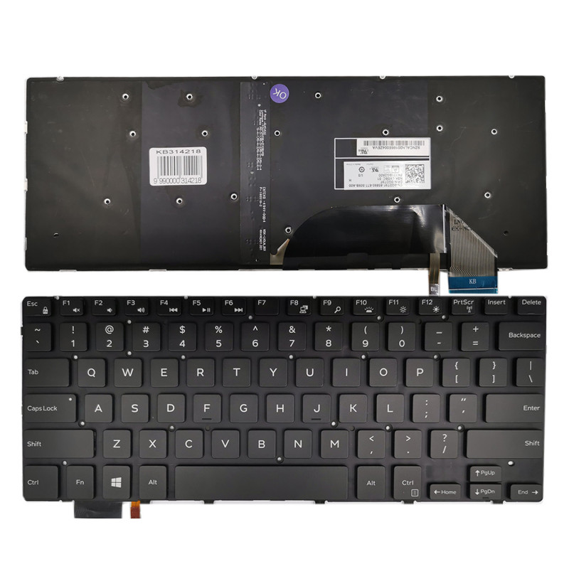 Klaviatūra DELL Inspiron: 15 7558, 7568, XPS 15 9550, 9560 su apšvietimu