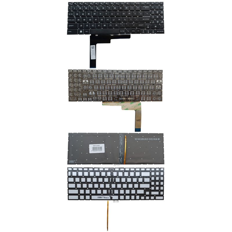 Klaviatūra MSI: MS-1585, su RGB apšvietimu, US