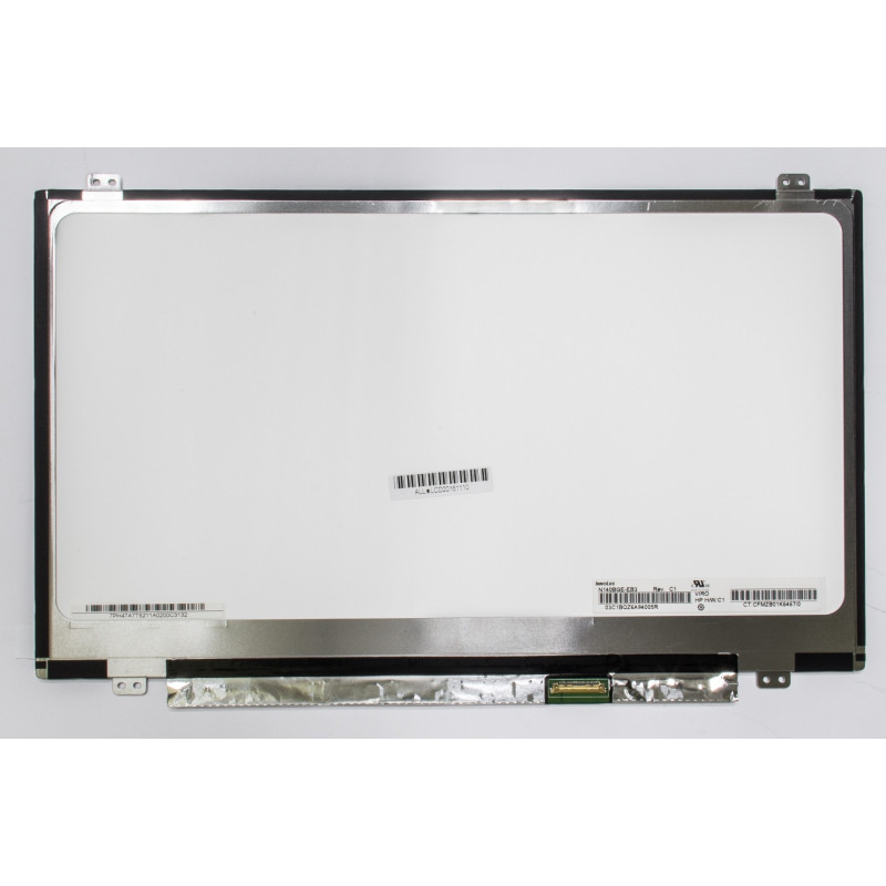 Ekranas 14.0", 1366x768, 60Hz, blizgus, 30pin, dešinėje