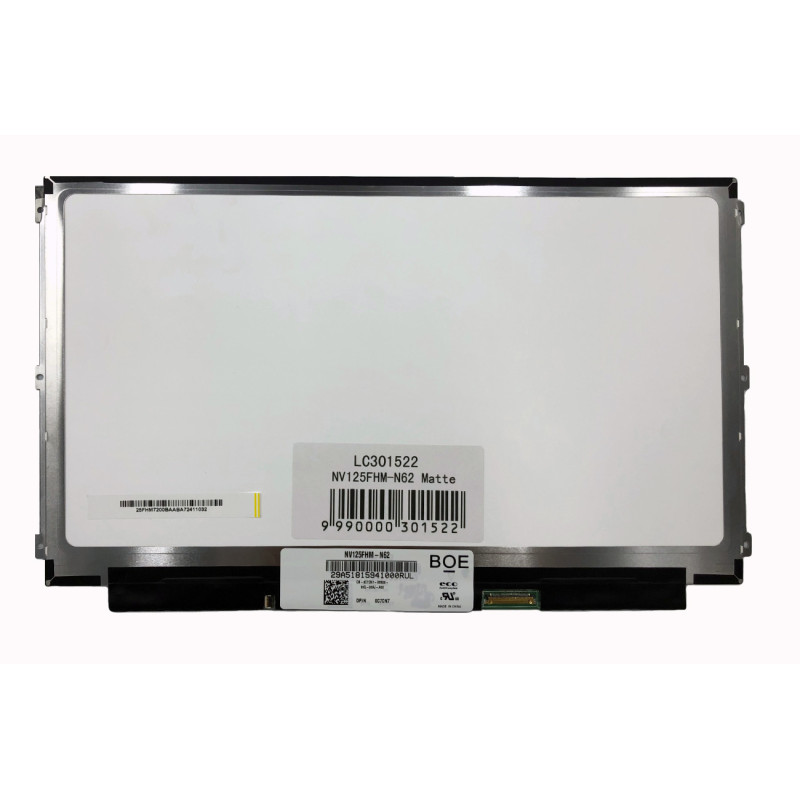 Screen 12.5", 1920x1080, 60Hz, matte, 30pin, right, IPS