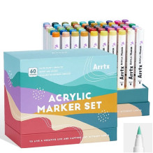 Acrylic markers - felt-tip pens ARRTX 60C, 60 colors