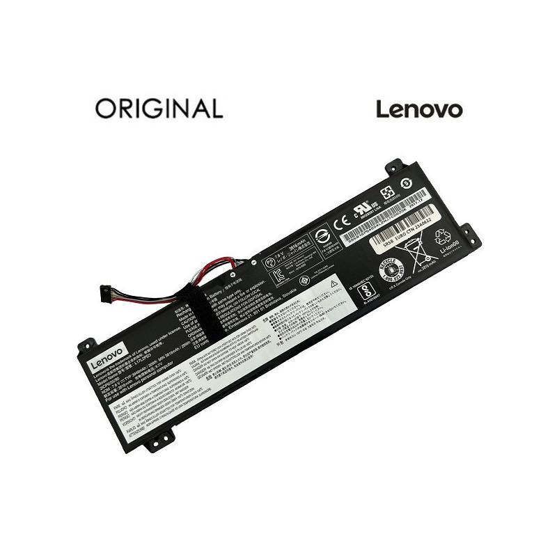 Nešiojamo kompiuterio baterija LENOVO L17L2PB3, 3816mAh, Original