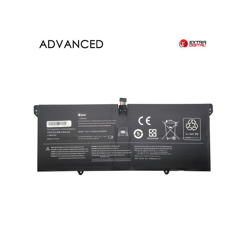 Nešiojamo kompiuterio baterija LENOVO L16M4P60, 9300mAh, Extra Digital Advanced