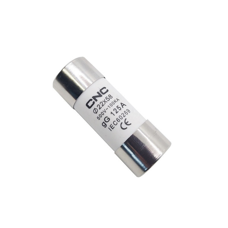 Saugiklis, 500V, gG 125A, 22x58mm