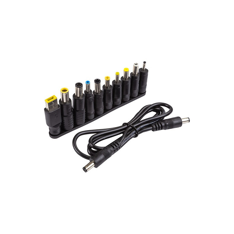 Laptop charger adapter set, 10 pcs.