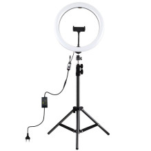 LED ring light 30cm, with tripod stand up to 1.1m and phone holder