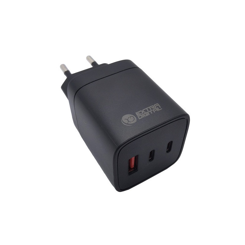 Kroviklis EXTRA DIGITAL GaN 2x USB Type-C, USB Type-A: 65W, PPS
