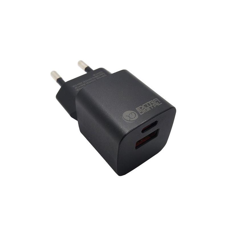Kroviklis EXTRA DIGITAL GaN USB Type-C, USB Type-A: 30W, PPS