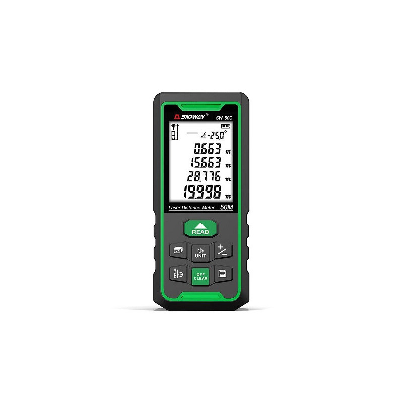 Laser distance meter up to 50m, green beam